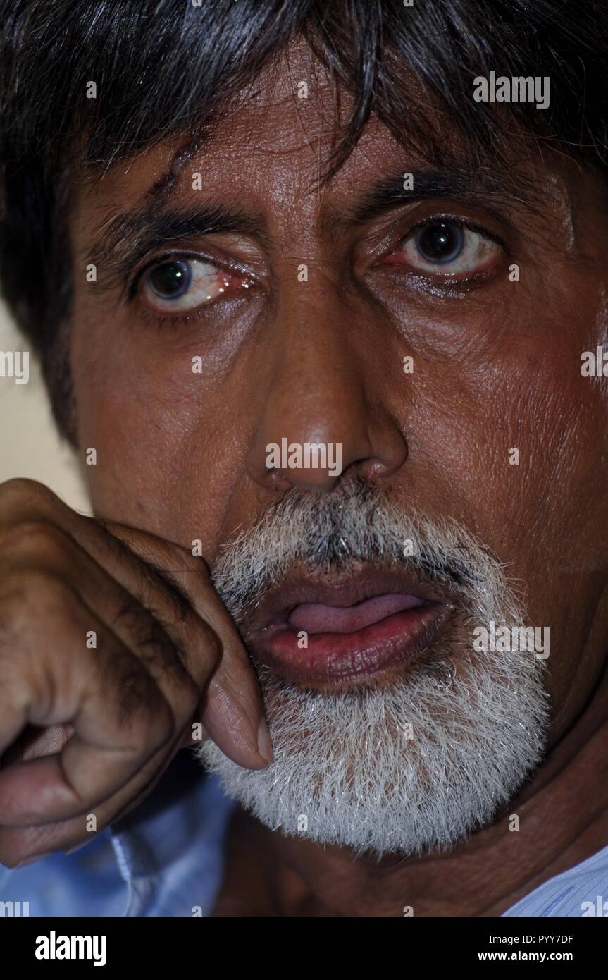 Indian Bollywood Hindi Film Actor, Amitabh Bachchan, Mumbai, Maharashtra, India, Asia Stock Photo