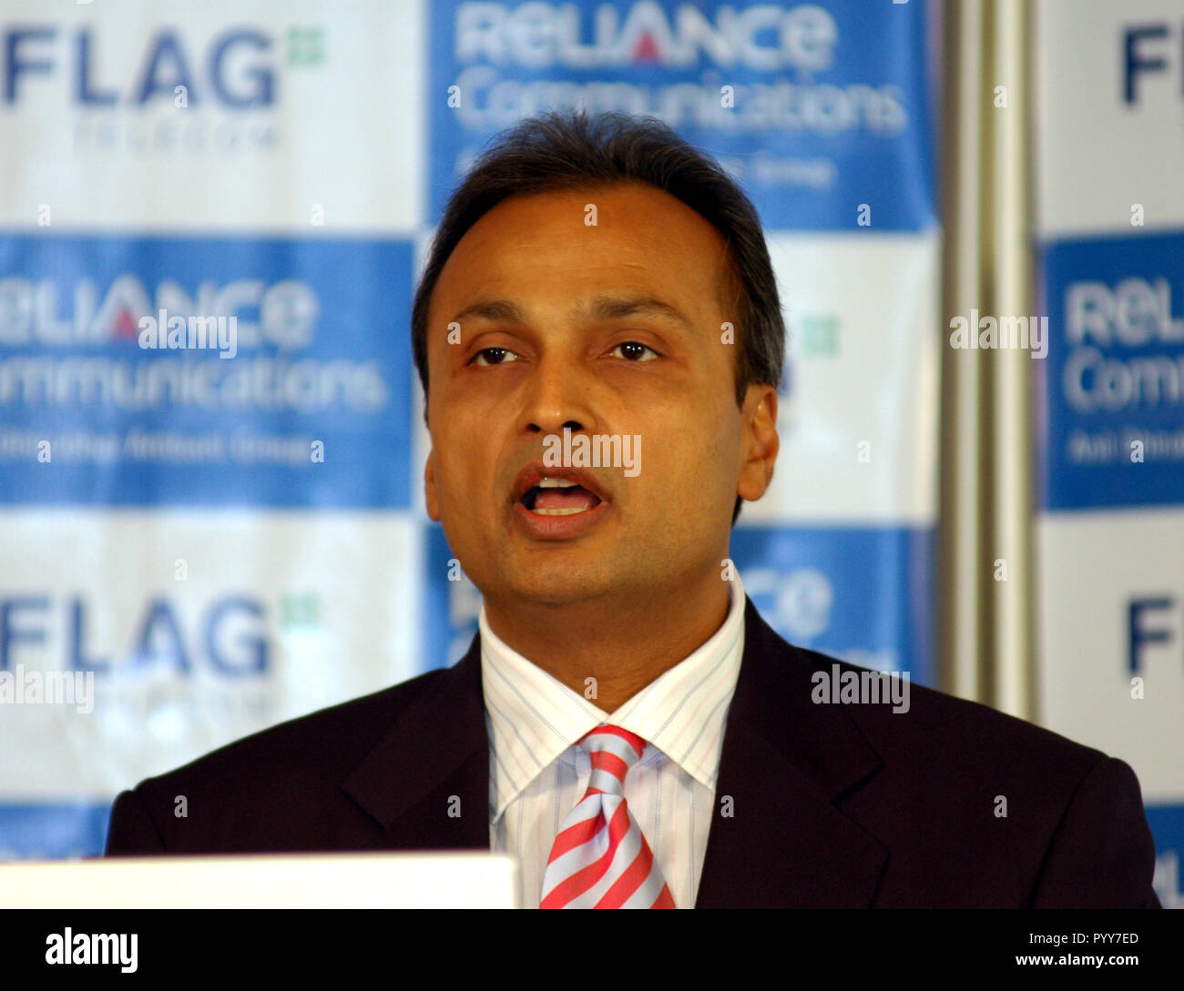 Anil Ambani speaking Chairman of Reliance Group, Mumbai, Maharashtra, India, Asia Stock Photo