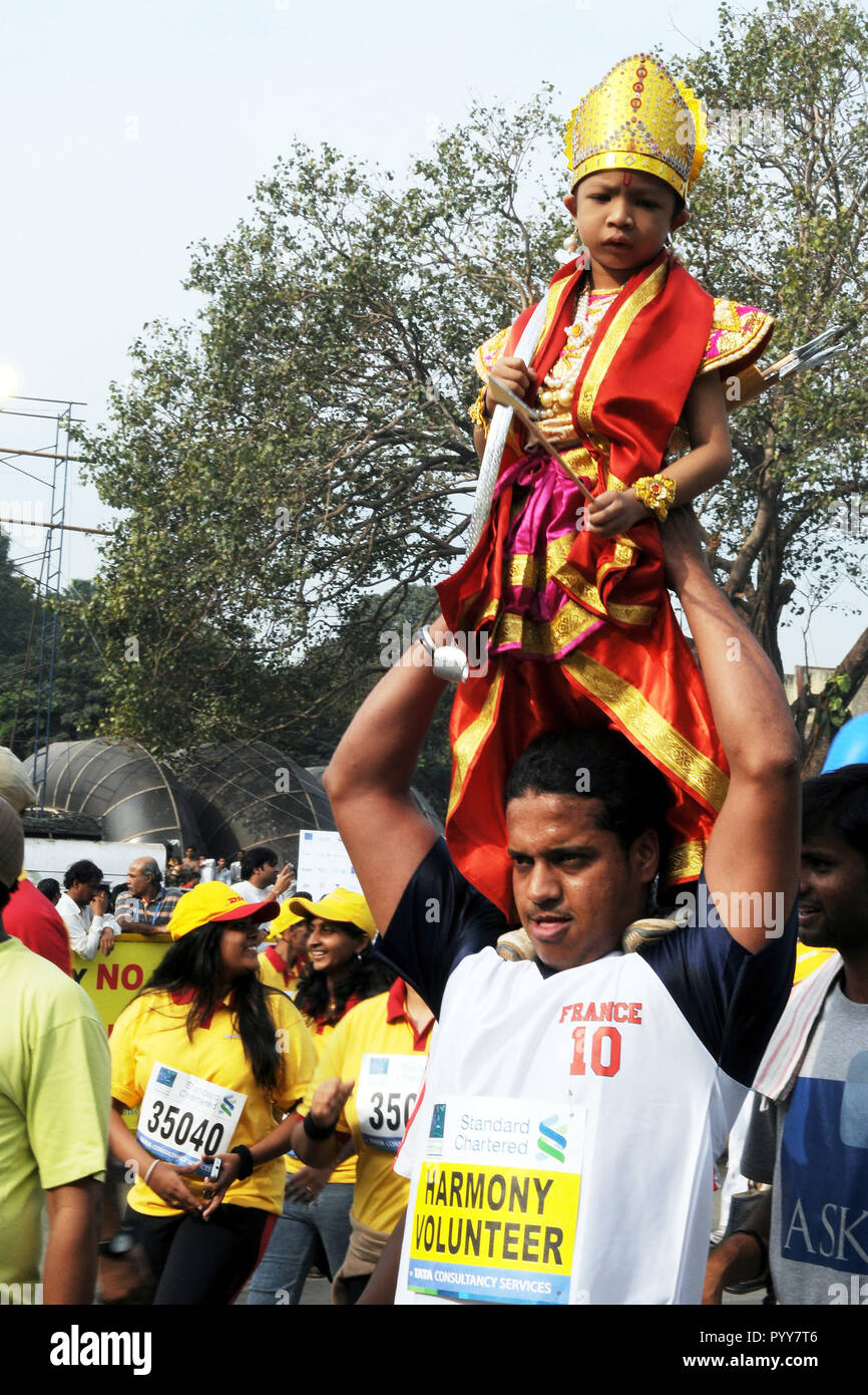 Man on shoulders fancy dress sale