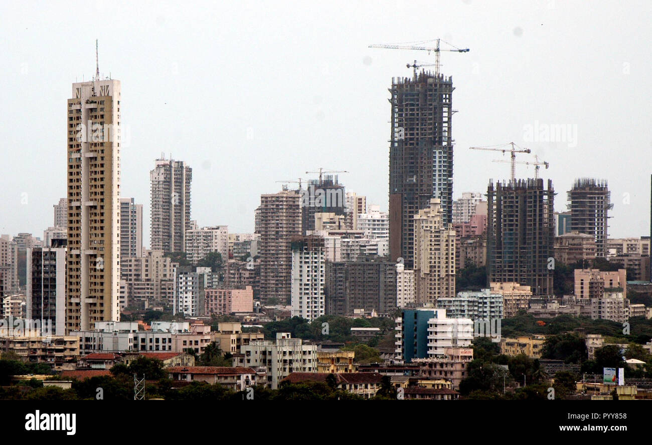 Buildings under construction, Worli, Bombay, Mumbai, Maharashtra, India, Asia Stock Photo Alamy