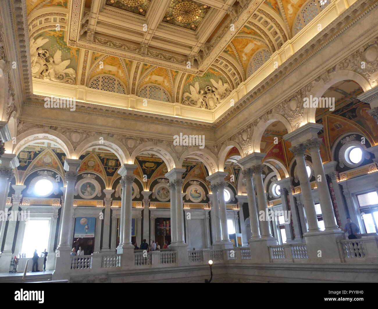 WASHINGTON,D.C. Great Hall of the Library of Congress. Photo: Tony Gale Stock Photo