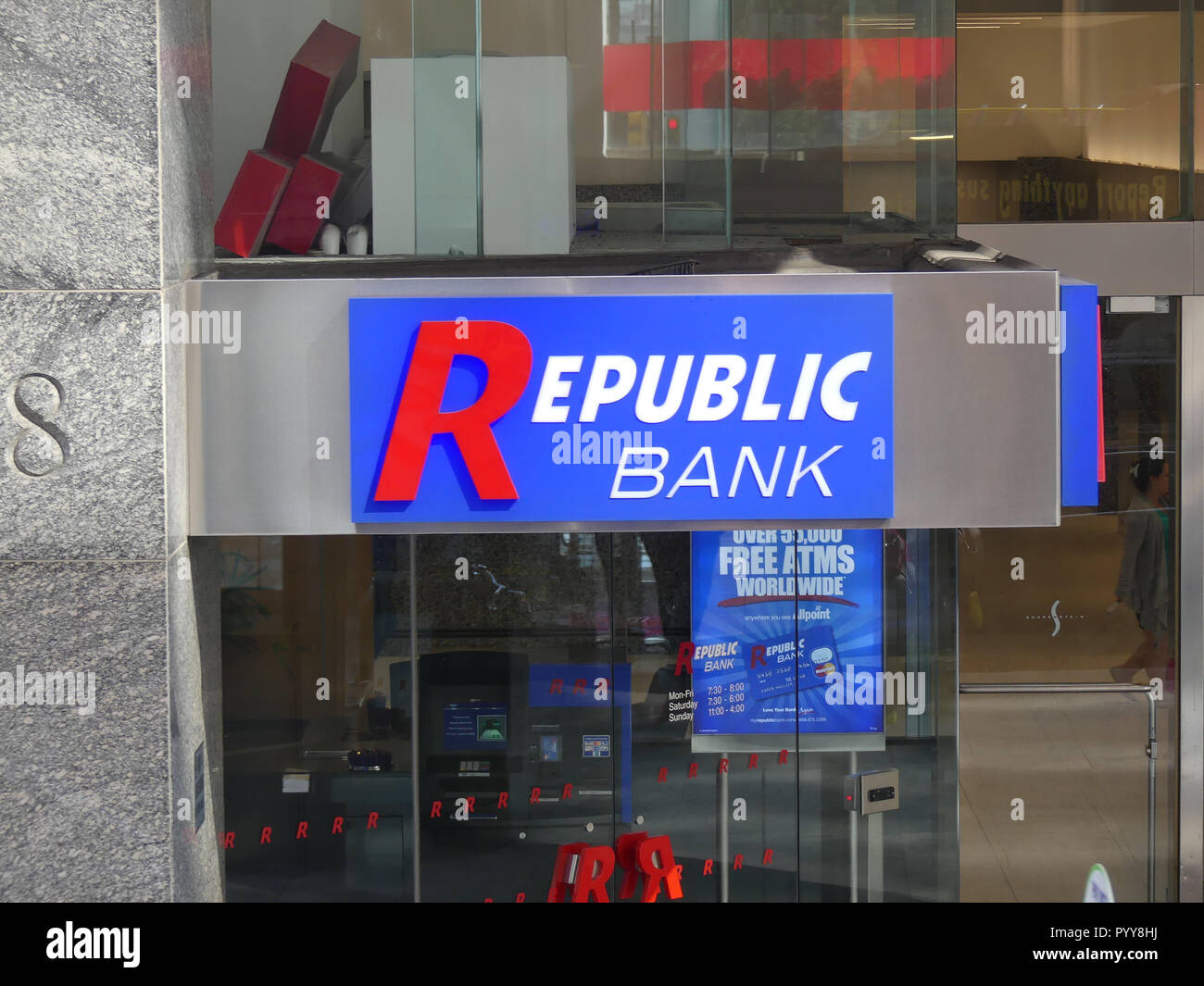 REPUBLIC BANK branch in Washington,D.C. Photo: Tony Gale Stock Photo