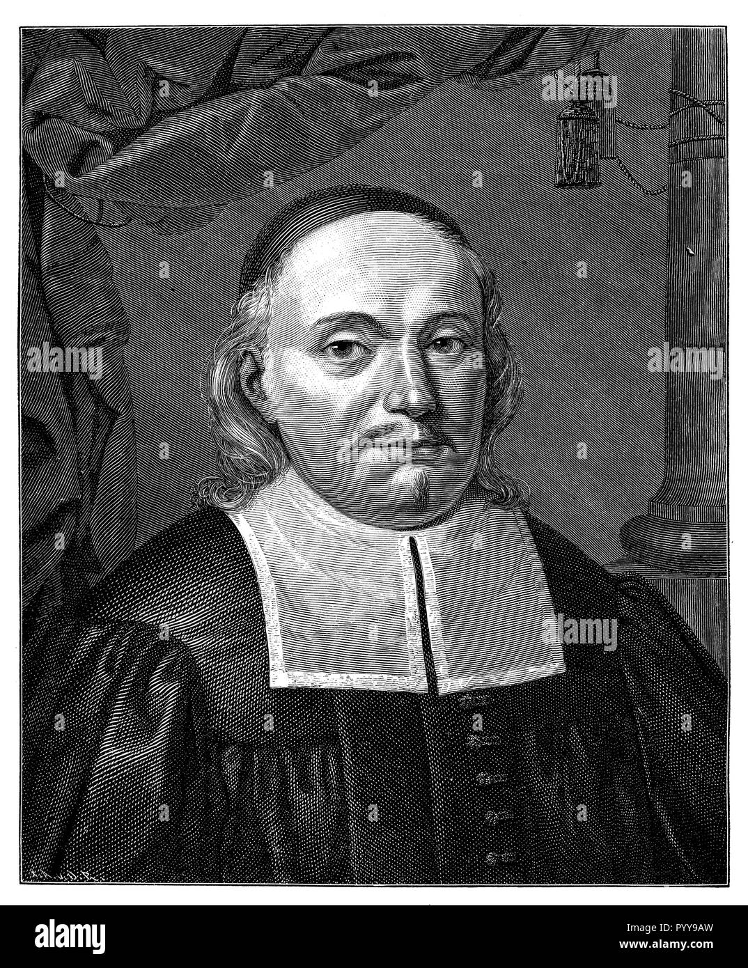 Gerhardt, Paul (1607-1676), Protestant-Lutheran theologian and hymn writer,   1881 Stock Photo