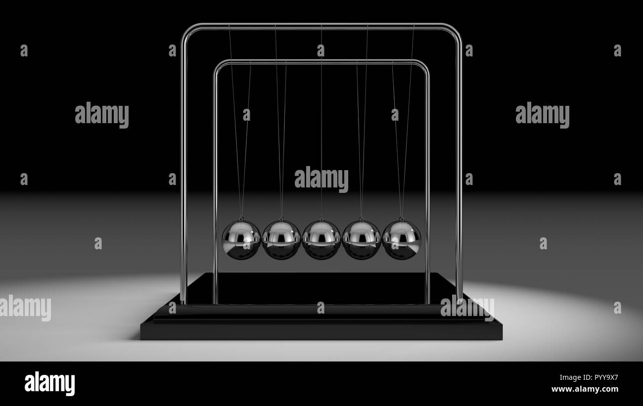 Newton's Cradle Stock Photo