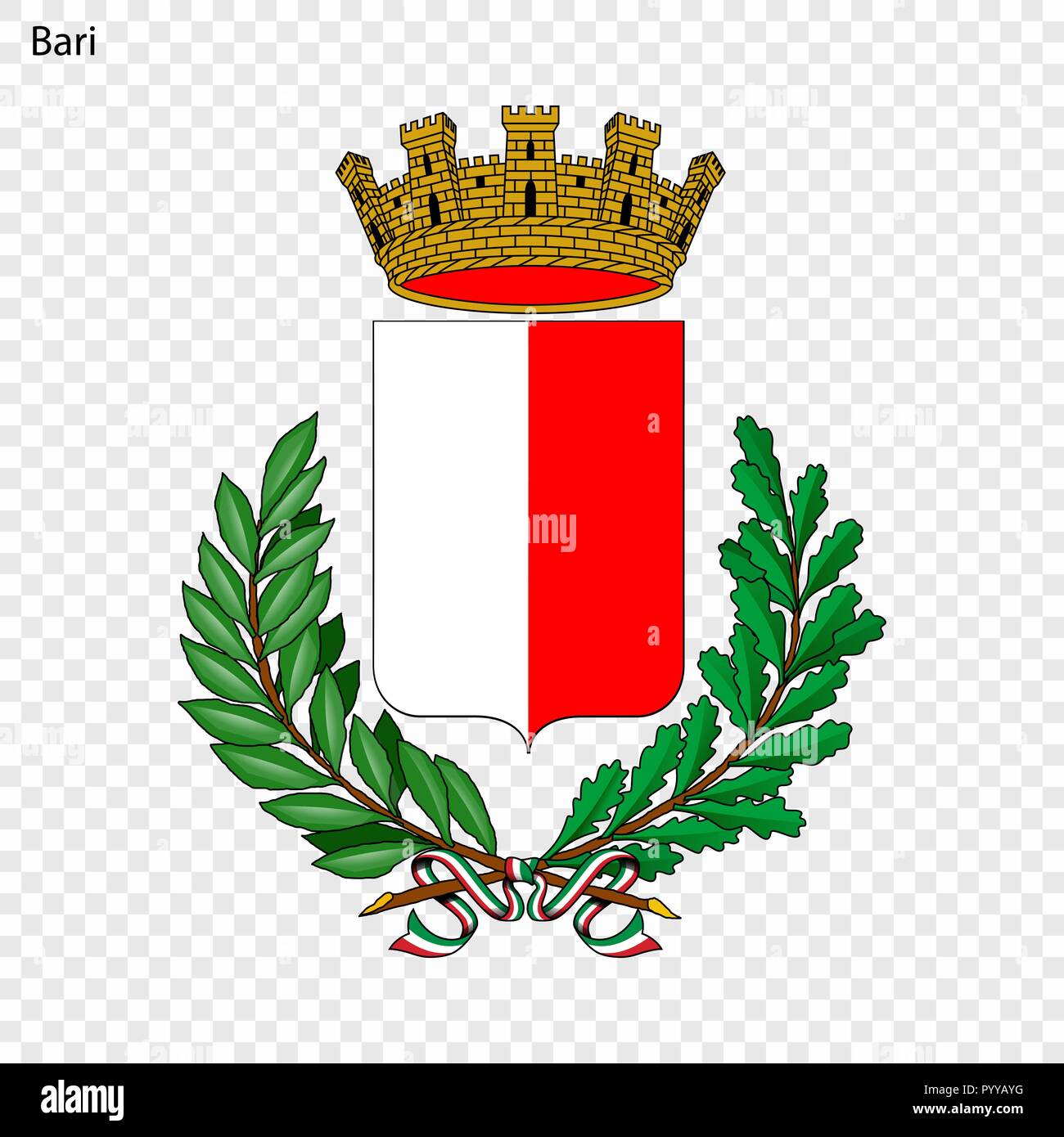 Emblem of Bari. City of Italy. Vector illustration Stock Vector Image ...