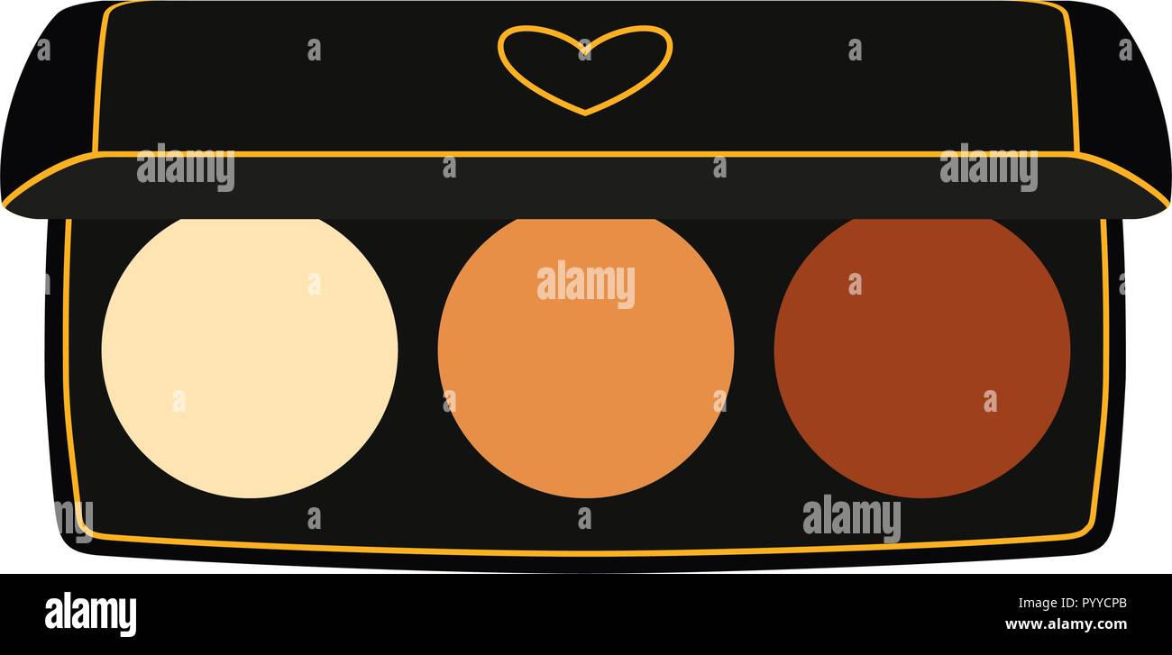 Colorful cartoon eyeshadow palette Stock Vector Image & Art - Alamy