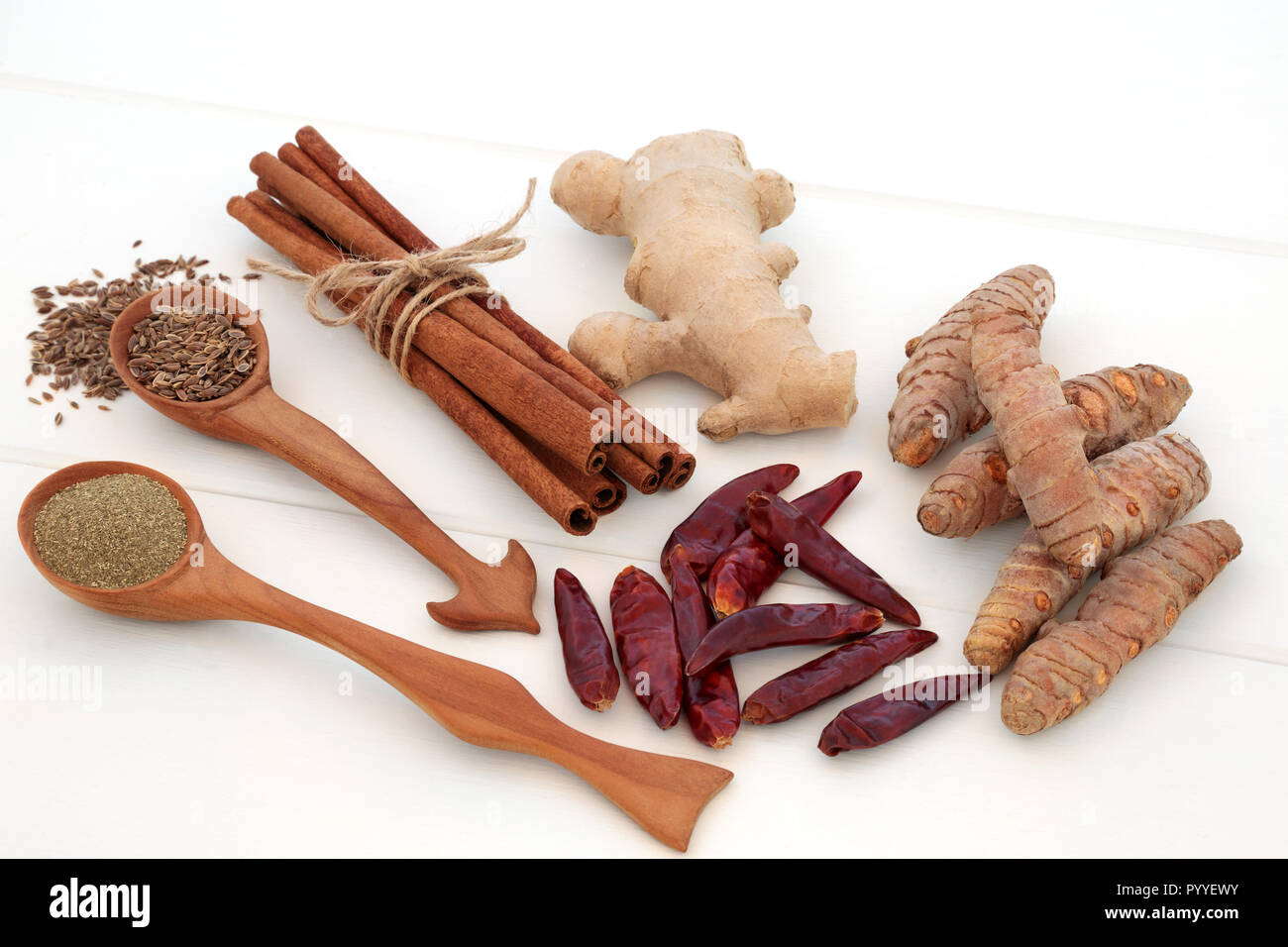 Spice selection used for helping with weight loss and fat busting with