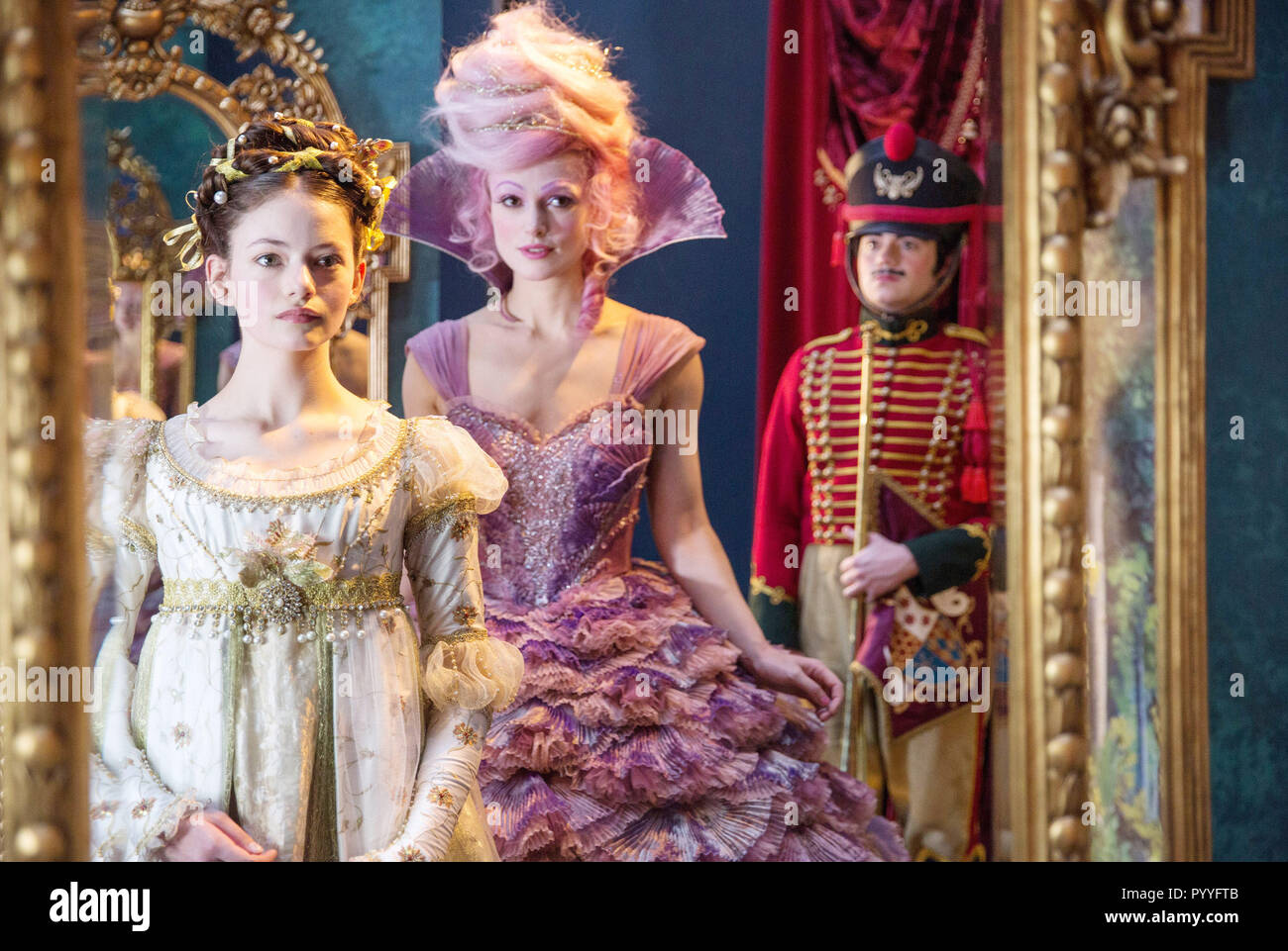 THE NUTCRACKER AND THE FOUR REALMS, FRONT, from left Mackenzie Foy, as