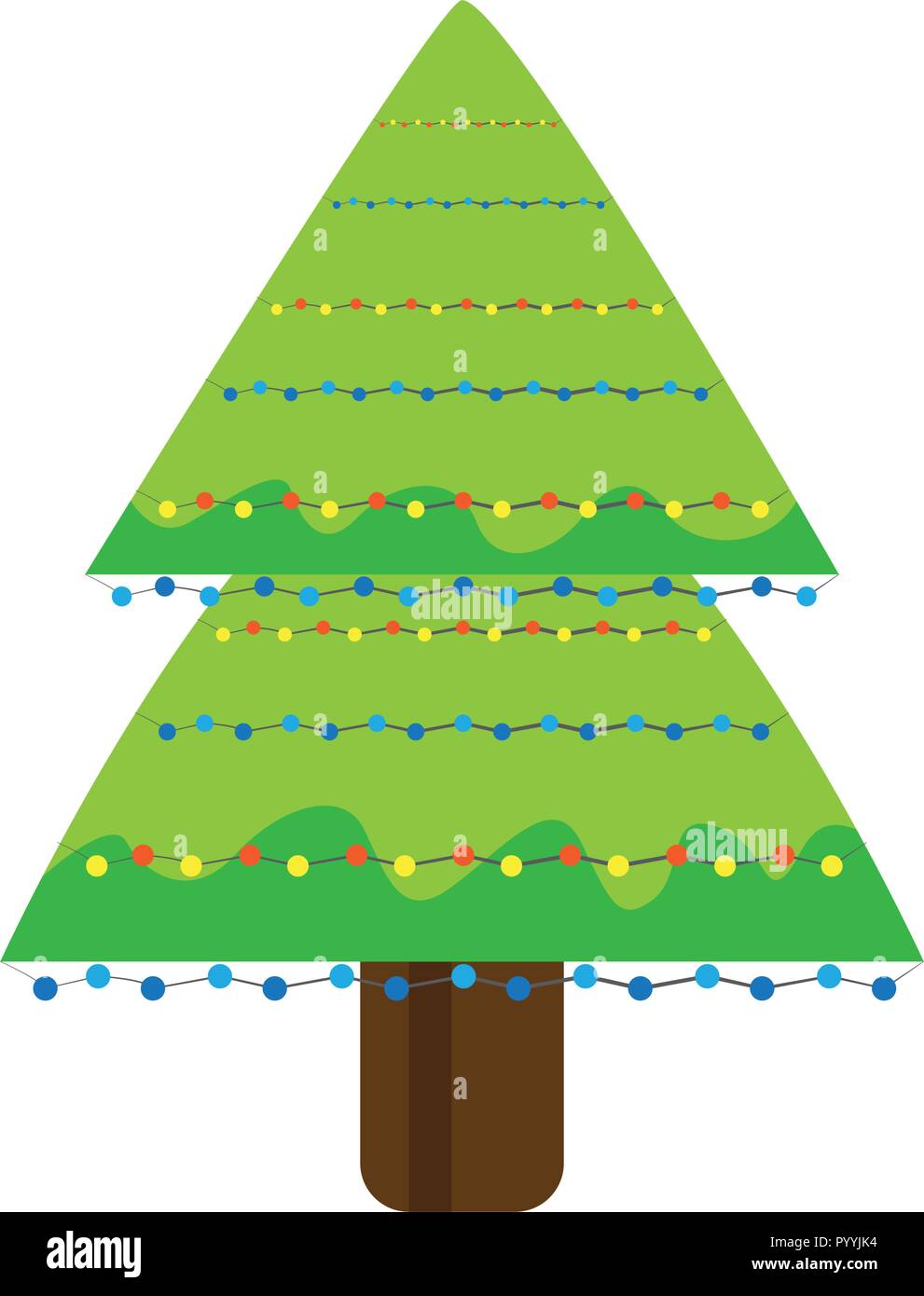 Isolated christmas tree icon Stock Vector Image & Art - Alamy