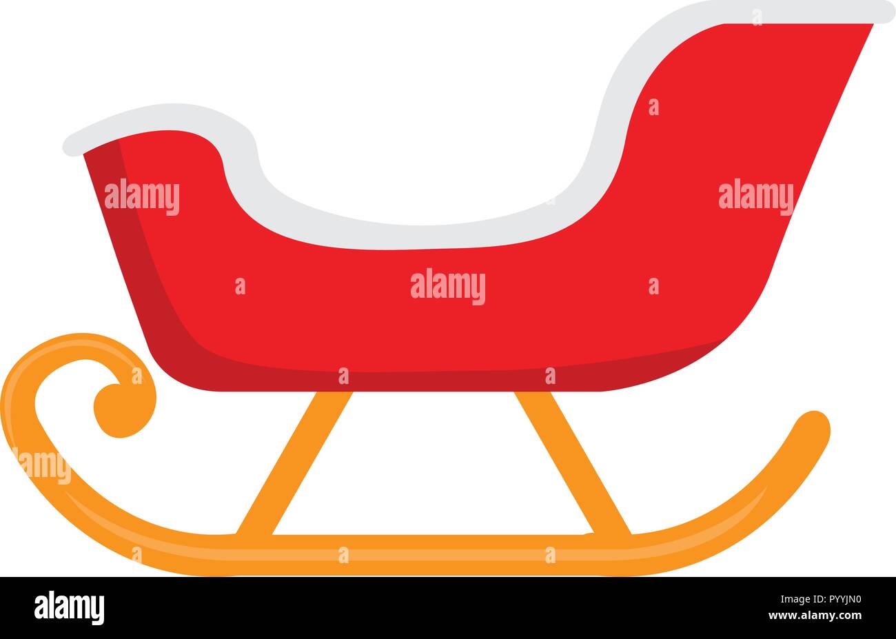 Isolated christmas sledge icon Stock Vector Image & Art - Alamy