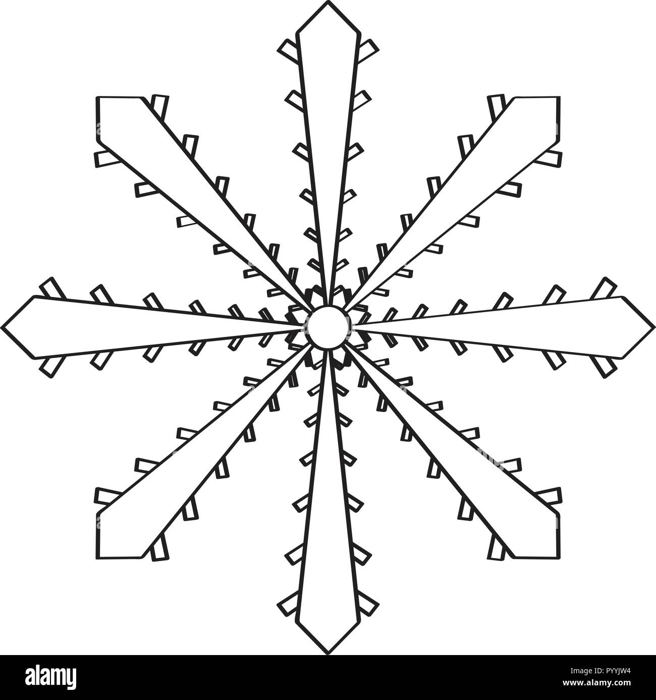 Isolated snowflake icon Stock Vector Image & Art - Alamy