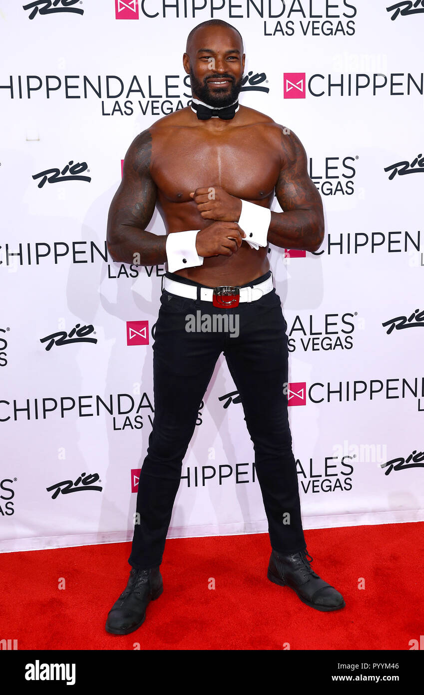 Beckford's Back! International Super Model, Fashion Icon and Actor Tyson  Beckford Returns To Chippendales Las Vegas as Celebrity Guest Host at Rio  All-Suite Hotel & Casino with Red Carpet Event. Featuring: Tyson