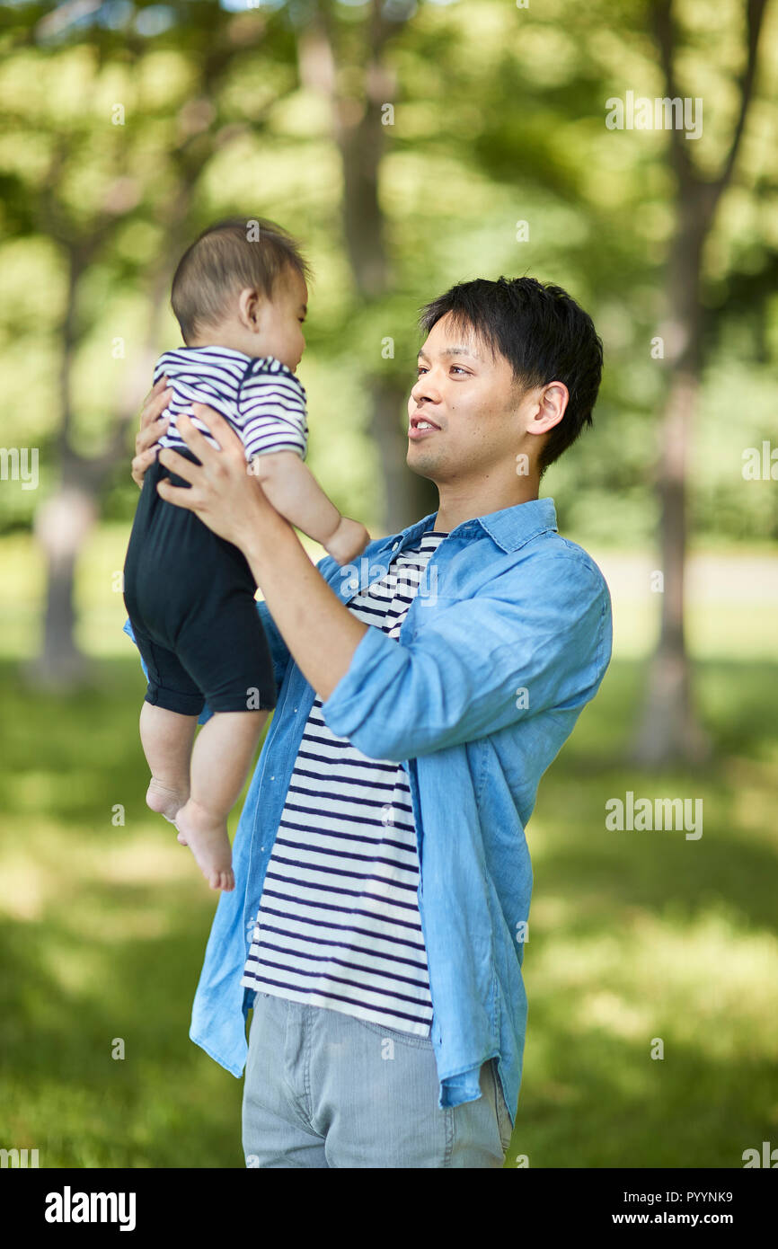 japanese father and son wife