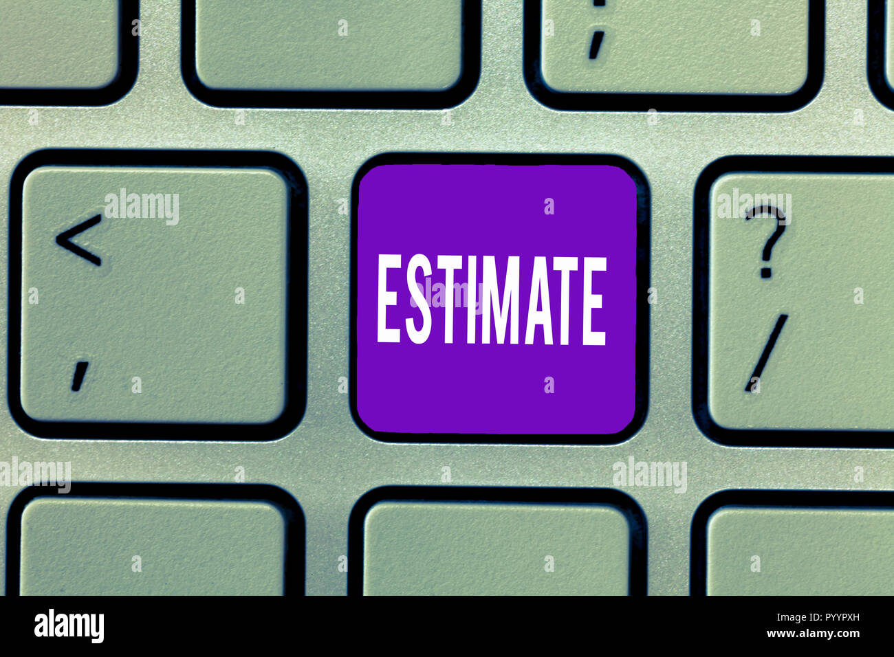 conceptual hand writing showing estimate business photo text writing an estimate