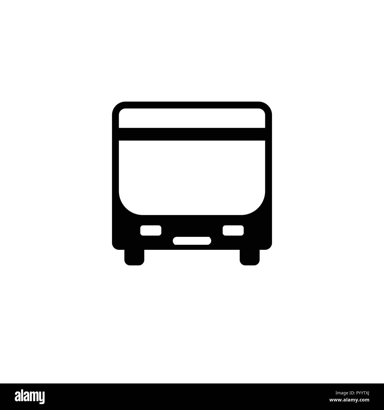 Bus, transportation icon icon. Vector illustration. Flat design. Stock Vector