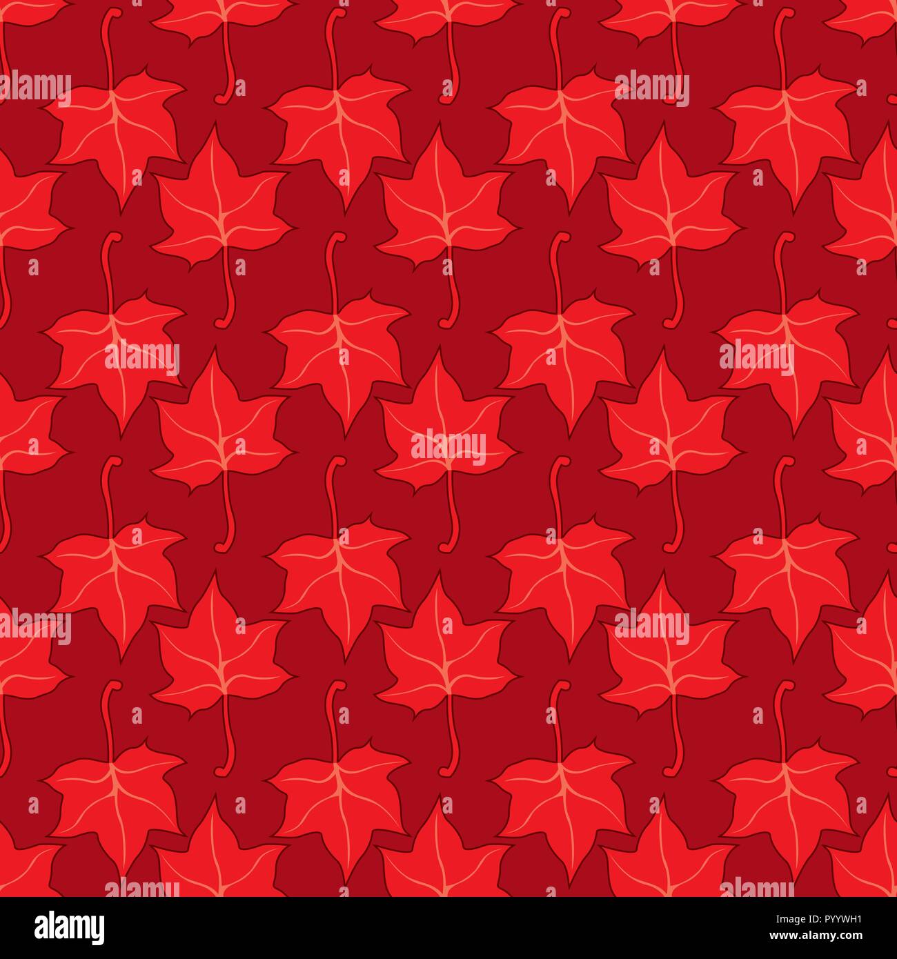 Seamless pattern red maple hi-res stock photography and images - Alamy