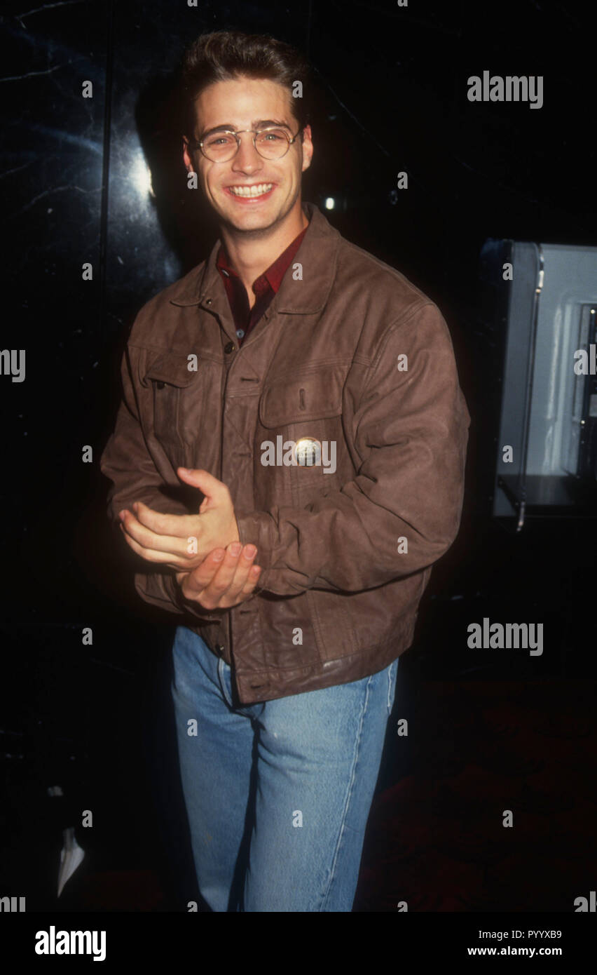 LOS ANGELES, CA - DECEMBER 3: (EXCLUSIVE) Actor Jason Priestley attends  event on December 3, 1992 in Los Angeles, California. Photo by Barry  King/Alamy Stock Photo Stock Photo - Alamy