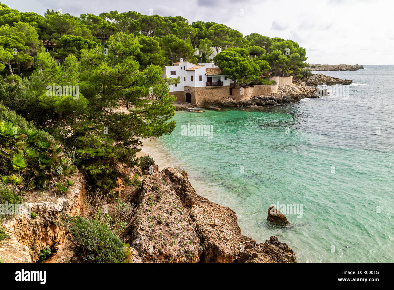 Cala Gat, beach and bay in Cala Rajada, Capdepera, Mallorca, Balearic Islands, Spain Stock Photo