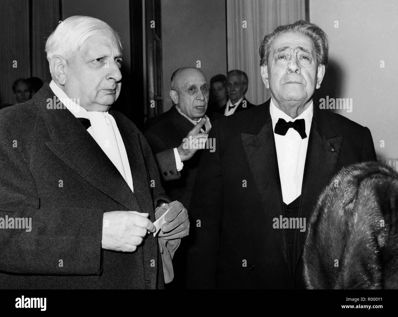 giorgio de chirico at the inauguration of the opera season, 1960 Stock Photo