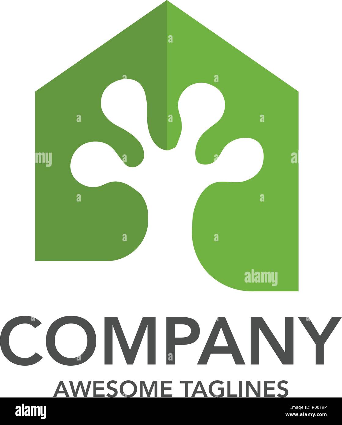 creative gecko and house logo vector logo vector concept element Stock Vector