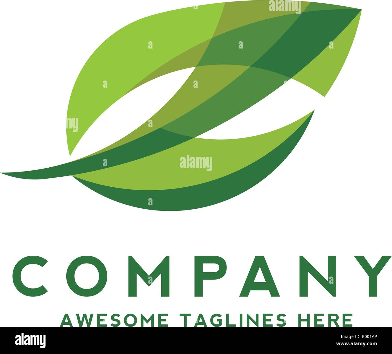 Logo of green leaf ecology nature element vector icon. Design shape ...