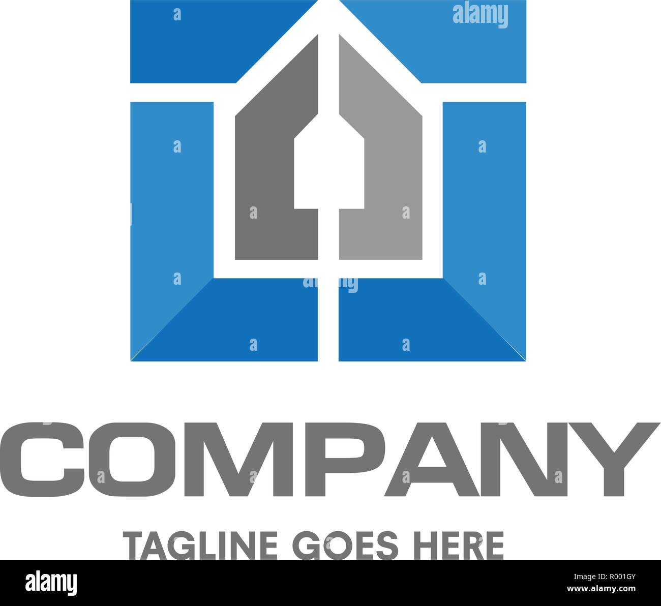 creative Real Estate logo, Property and Construction Logo design Vector