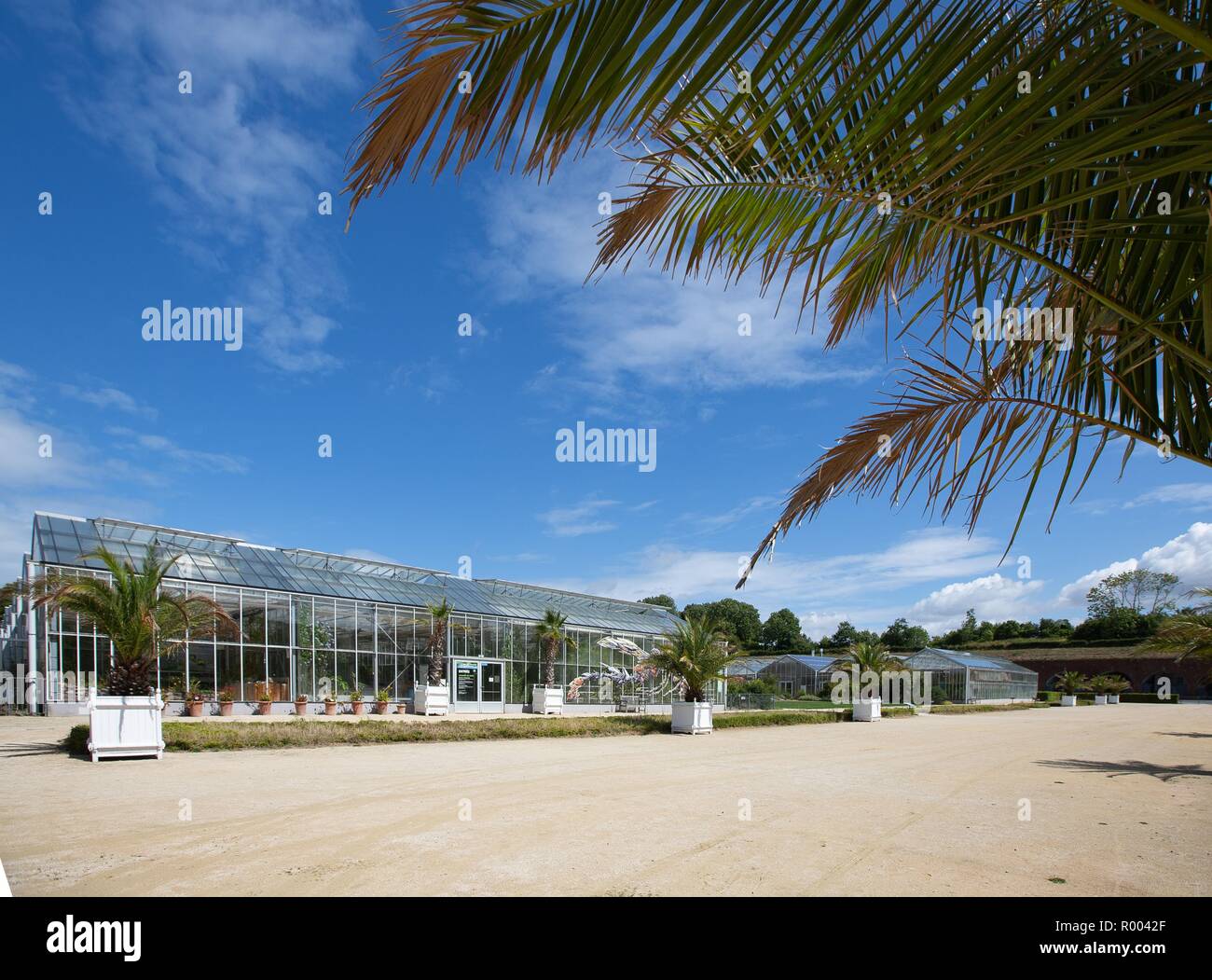 France, Normandy region, Seine Maritime, Le Havre, hanging gardens, Fort de Sainte Adresse Stock