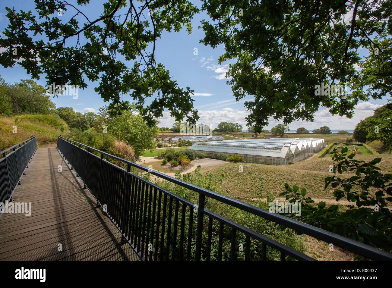 France, Normandy region, Seine Maritime, Le Havre, hanging gardens, Fort de Sainte Adresse Stock