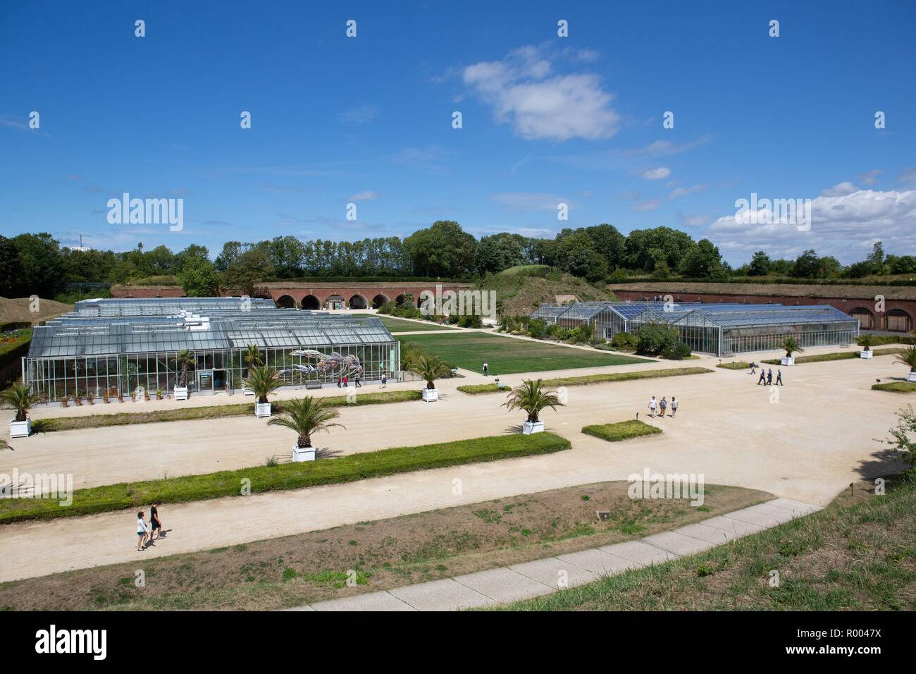 France, Normandy region, Seine Maritime, Le Havre, hanging gardens, Fort de Sainte Adresse Stock