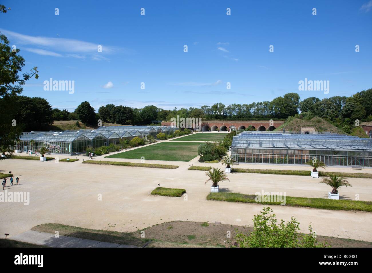France, Normandy region, Seine Maritime, Le Havre, hanging gardens, Fort de Sainte Adresse Stock