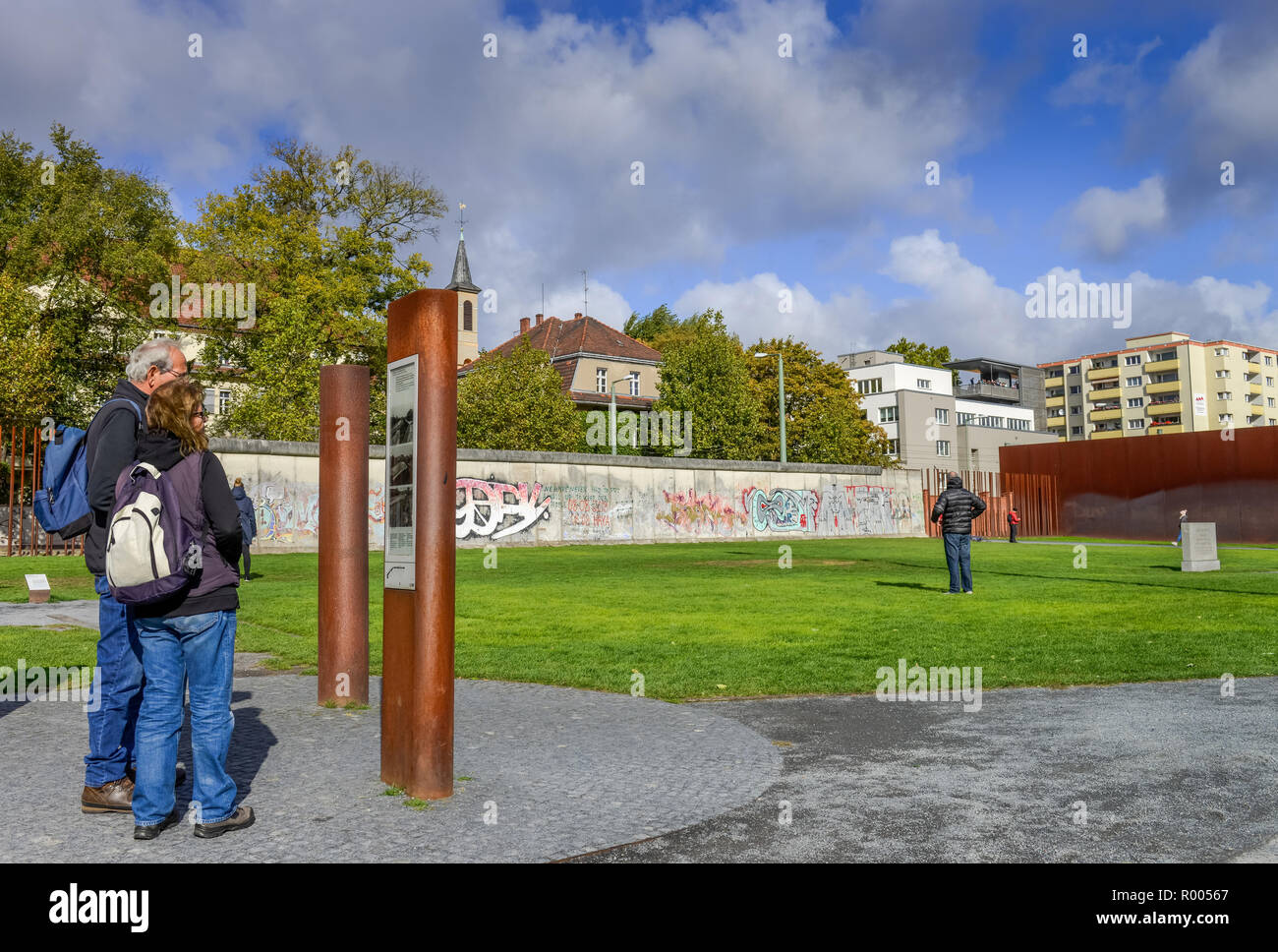Memorial Berlin Wall, Bernauer street, middle, Berlin, Germany