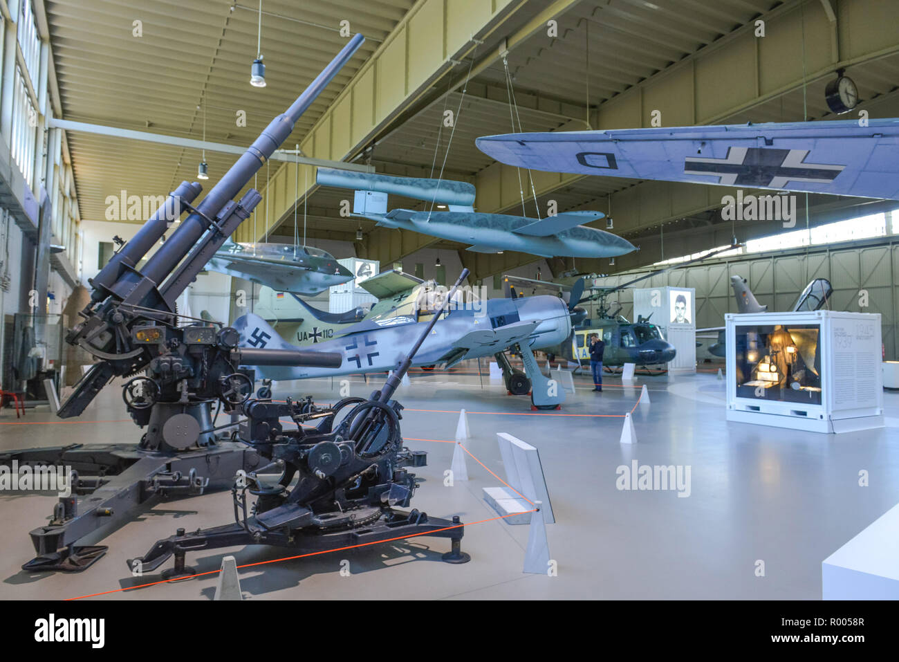 Exhibition, hangar 3, militaryhistorical museum, airfield, Gatow, Berlin, Germany, Ausstellung