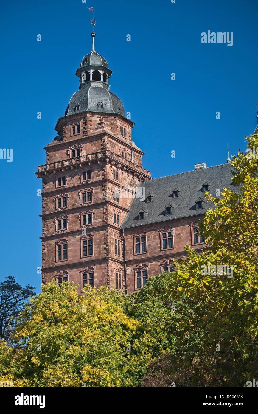 EXTERIOR OF THE JOHANNISBURG PALACE, ASCHAFFENBURG, GERMANY, 2018 Stock Photo