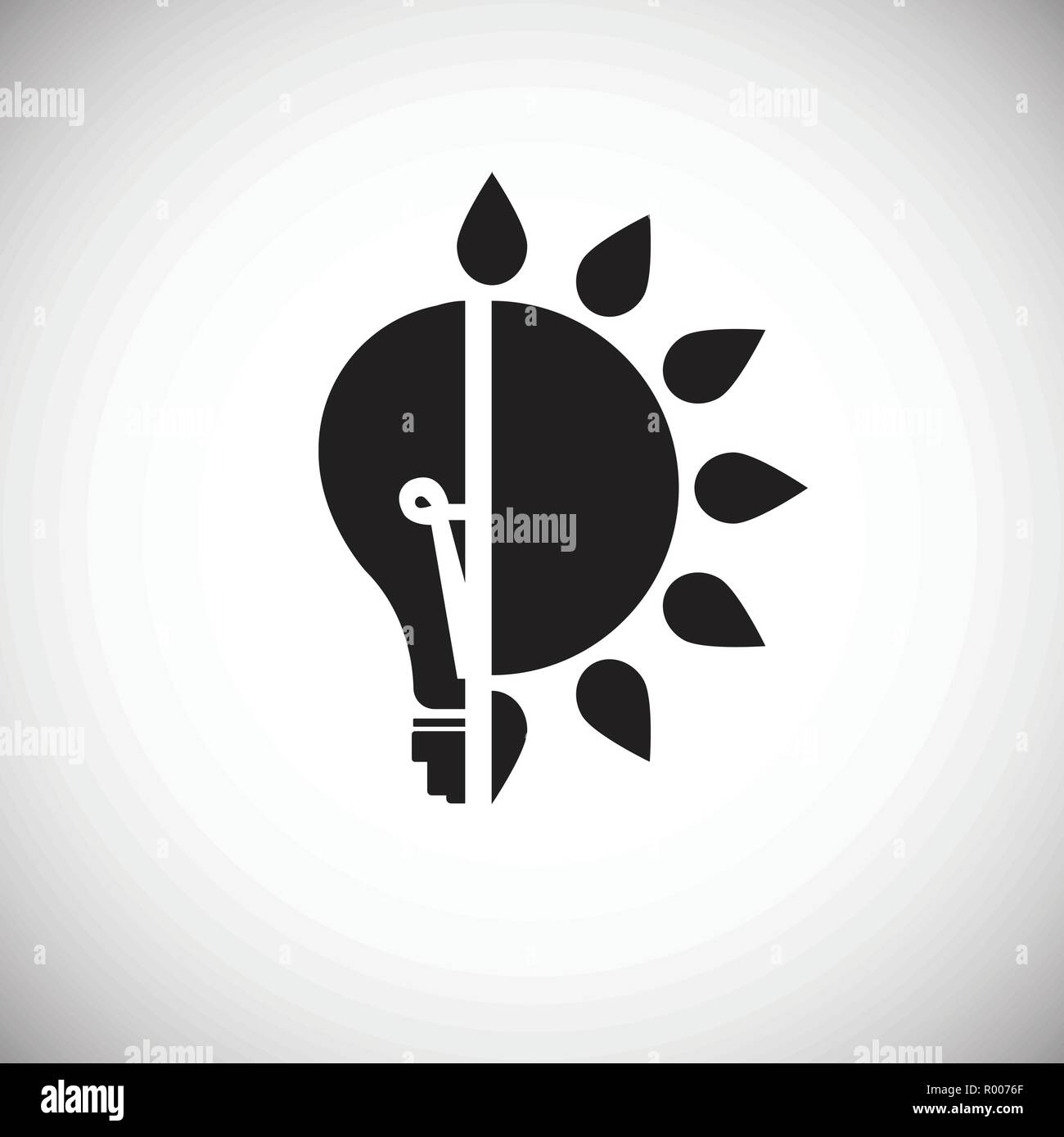 Eco green energy bulb on white background Stock Vector Image & Art - Alamy
