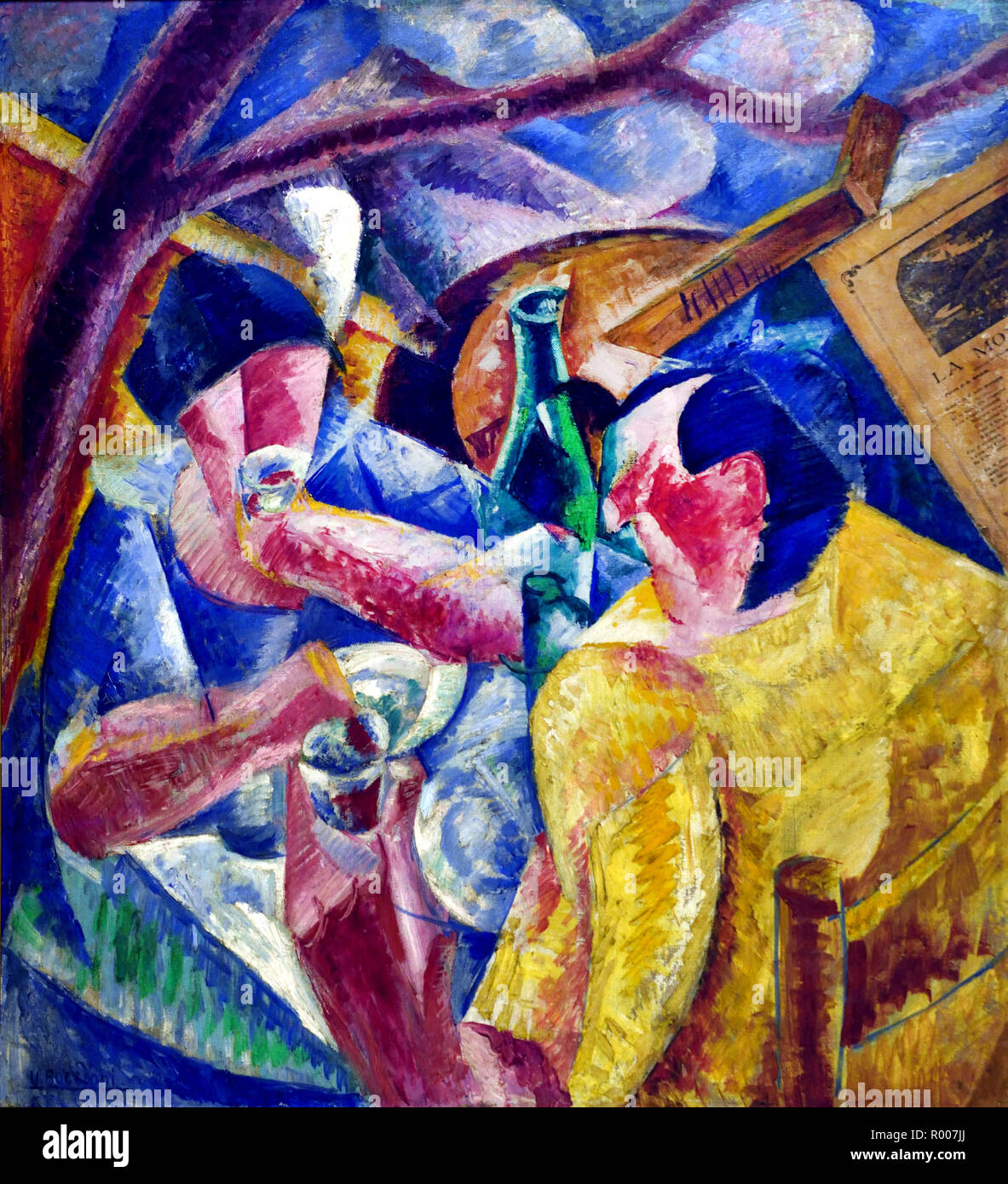 Under the pergola in Napels 1914 Umberto Boccioni (1882-1916), Italy, Italian. Stock Photo