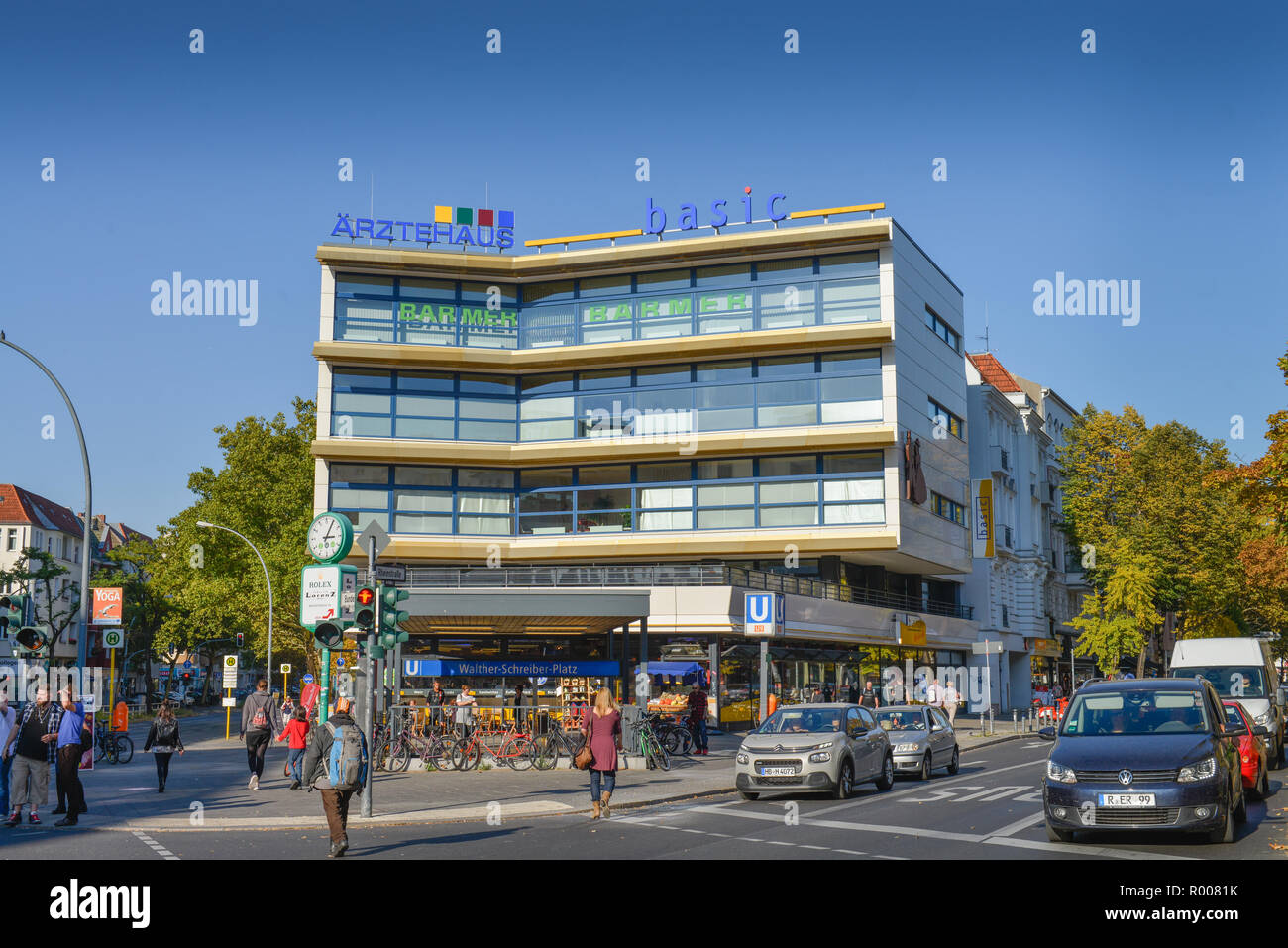 Doctor's house, Walther's Schreiber place, Steglitz, Berlin, Germany, Aerztehaus, Walther-Schreiber-Platz, Deutschland Stock Photo