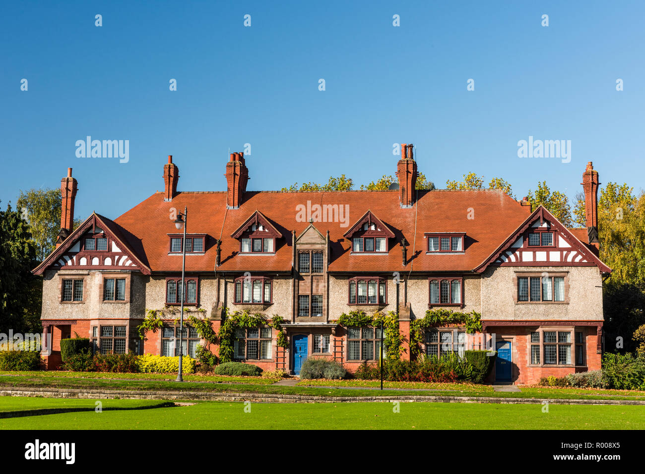 Historic house in Port Sunlight conservation village, Wirral, Merseyside, England Stock Photo