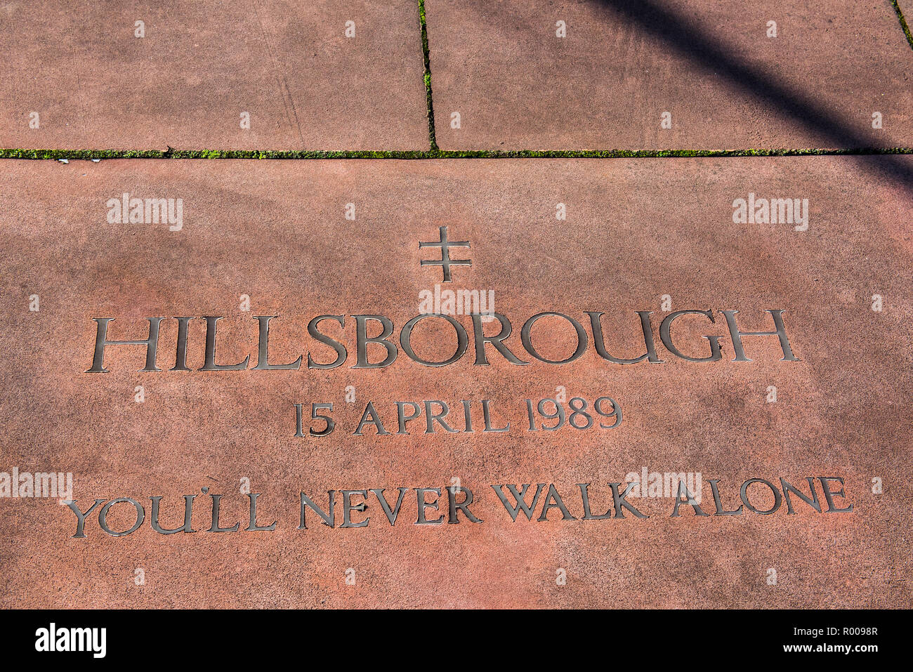 Hillsborough memorial, Liverpool Cathedral, Merseyside, England Stock Photo Alamy