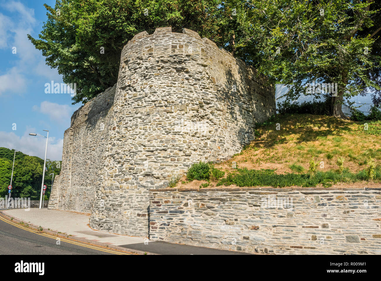 Cardigan Castle, Ceredigion, Wales Stock Photo Alamy