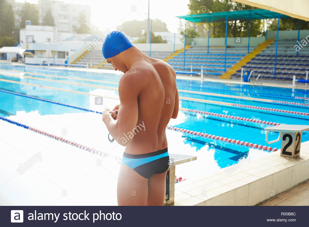 wearing swim briefs
