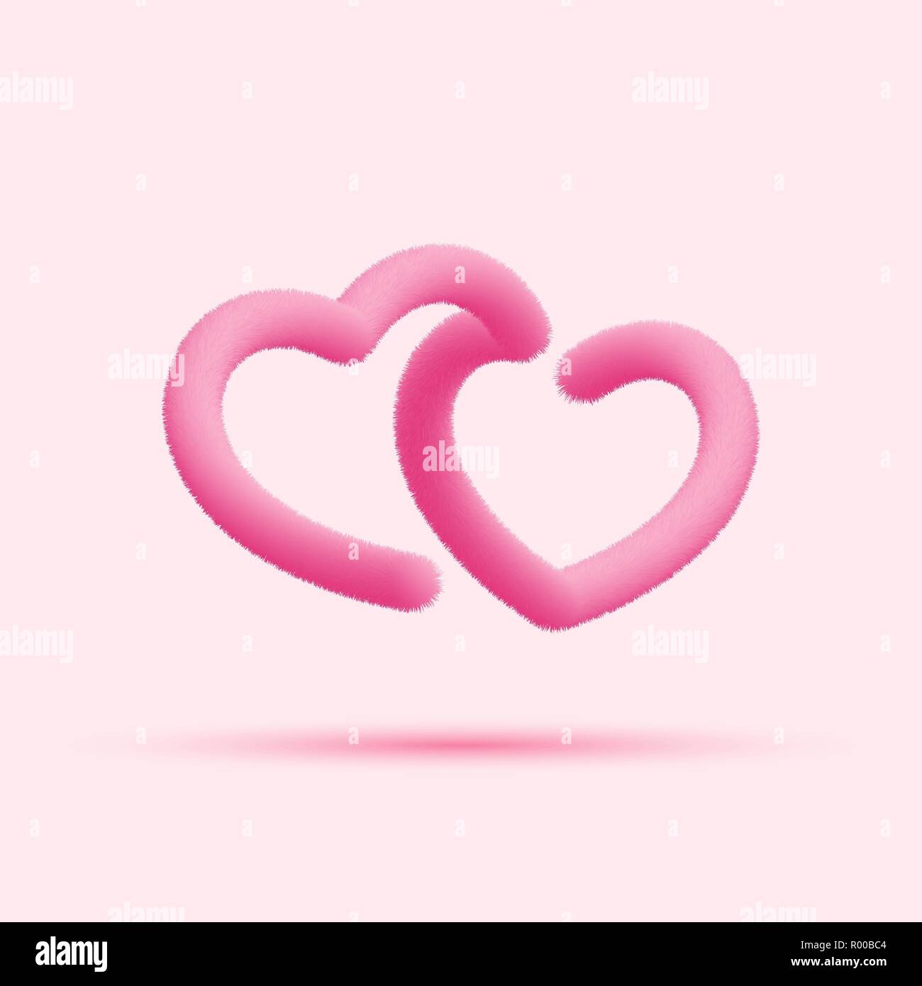 Two hearts vector vectors hi-res stock photography and images - Alamy