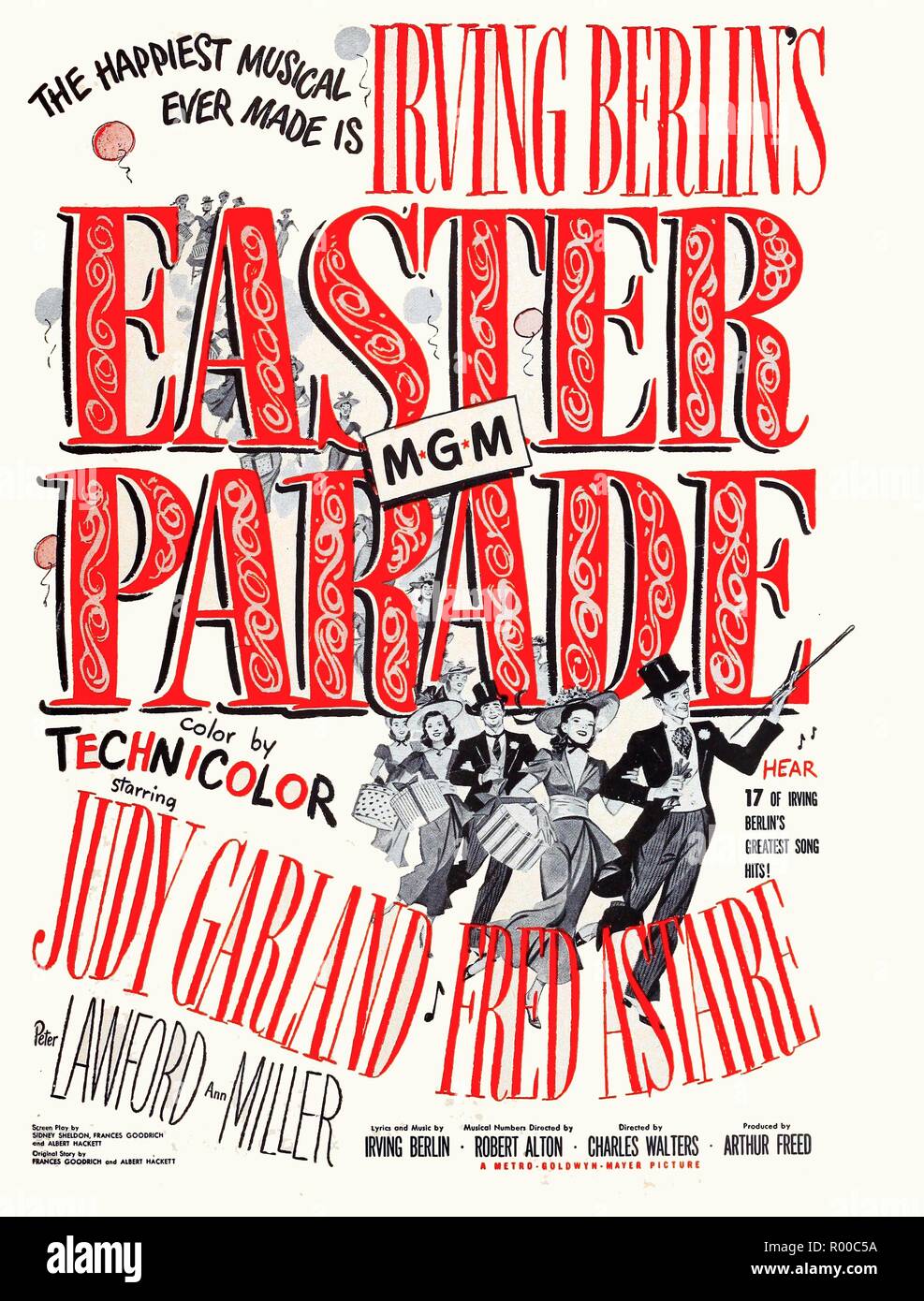 Easter Parade  Year : 1948 USA  Director : Charles Walters Fred Astaire Judy Garland  Poster (USA) Stock Photo