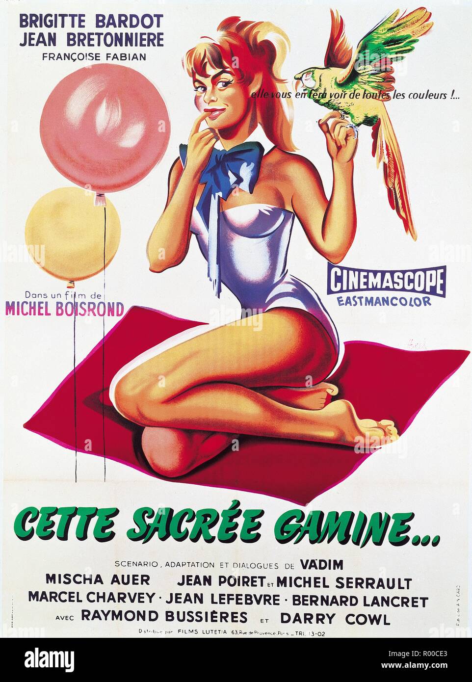 Cette sacree gamine  Year : 1956 France Director: Michel Boisrond Brigitte Bardot  Poster (Fr)  SLPF/SELB Stock Photo