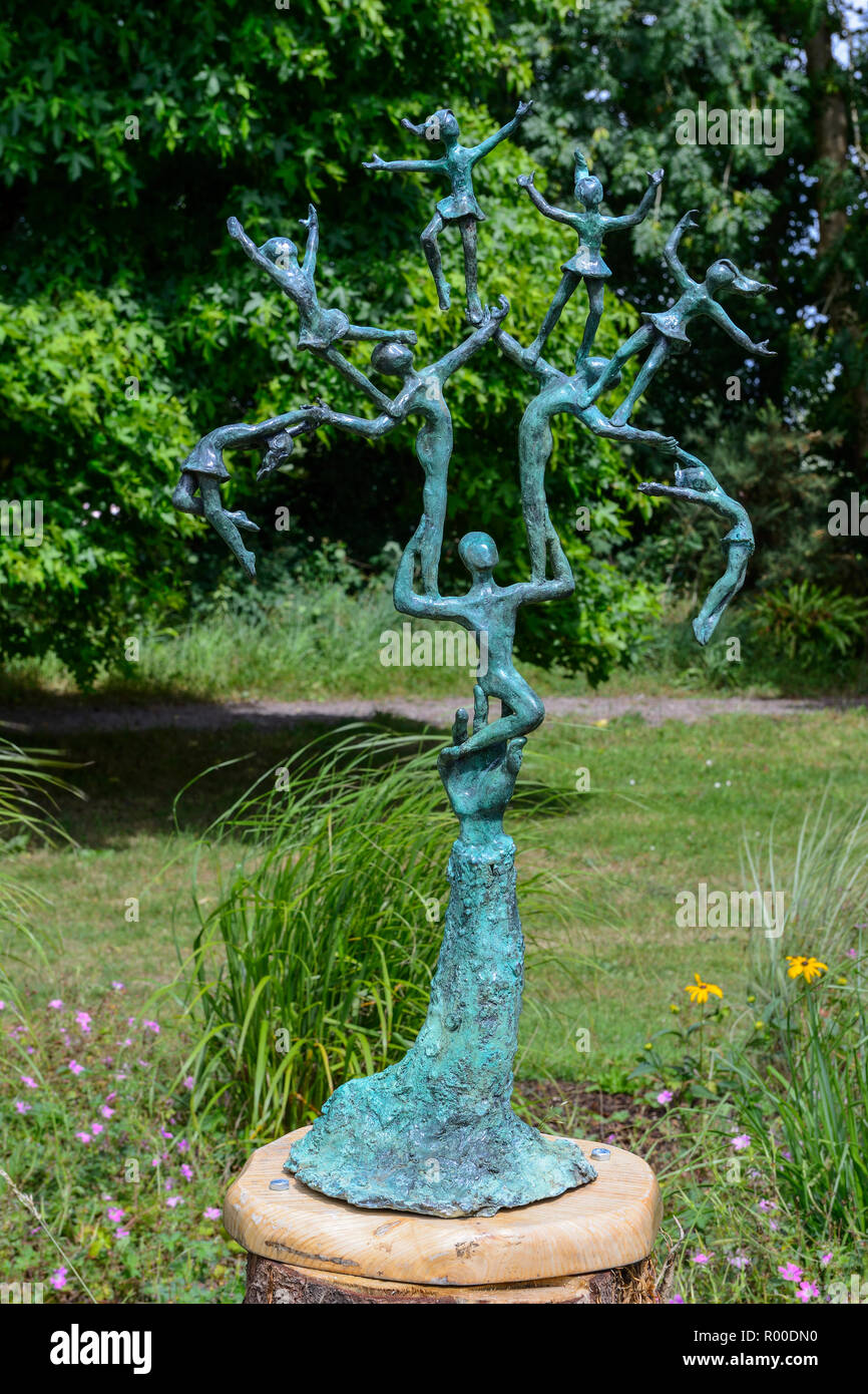Sculpture within the Rock Close at Blarney Castle, near Cork in County