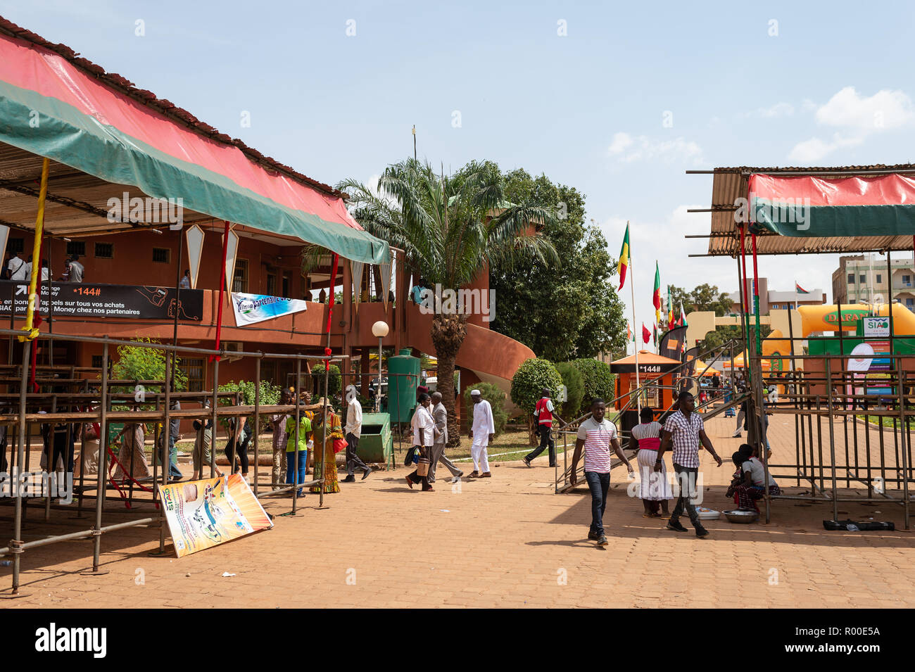 SIAO Ouagadougou, International Arts and Handicrafts Trade Show, regional Fair, 26 Oct. - 04 Nov. 2018, Ougadoungou, Burkina Faso, Africa Stock Photo