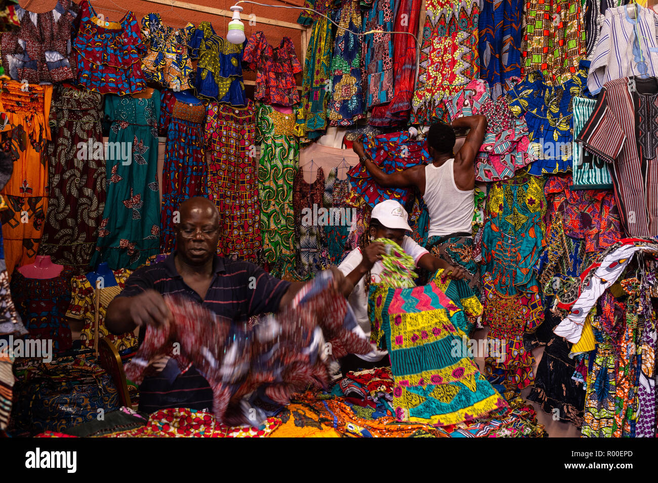 SIAO Ouagadougou, International Arts and Handicrafts Trade Show, regional Fair, 26 Oct. - 04 Nov. 2018, Ougadoungou, Burkina Faso, Africa Stock Photo