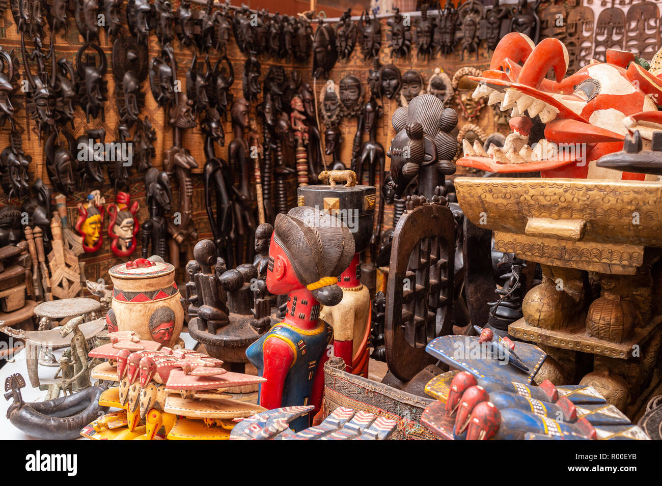 SIAO Ouagadougou, International Arts and Handicrafts Trade Show, regional Fair, 26 Oct. - 04 Nov. 2018, Ougadoungou, Burkina Faso, Africa Stock Photo