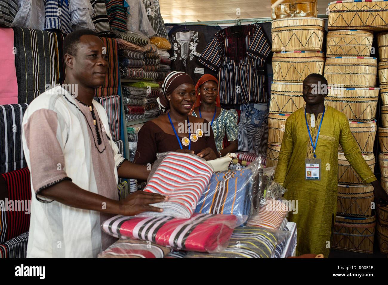 SIAO Ouagadougou, International Arts and Handicrafts Trade Show, regional Fair, 26 Oct. - 04 Nov. 2018, Ougadoungou, Burkina Faso, Africa Stock Photo