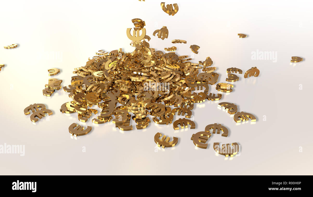 Euro signs gold hi-res stock photography and images - Alamy