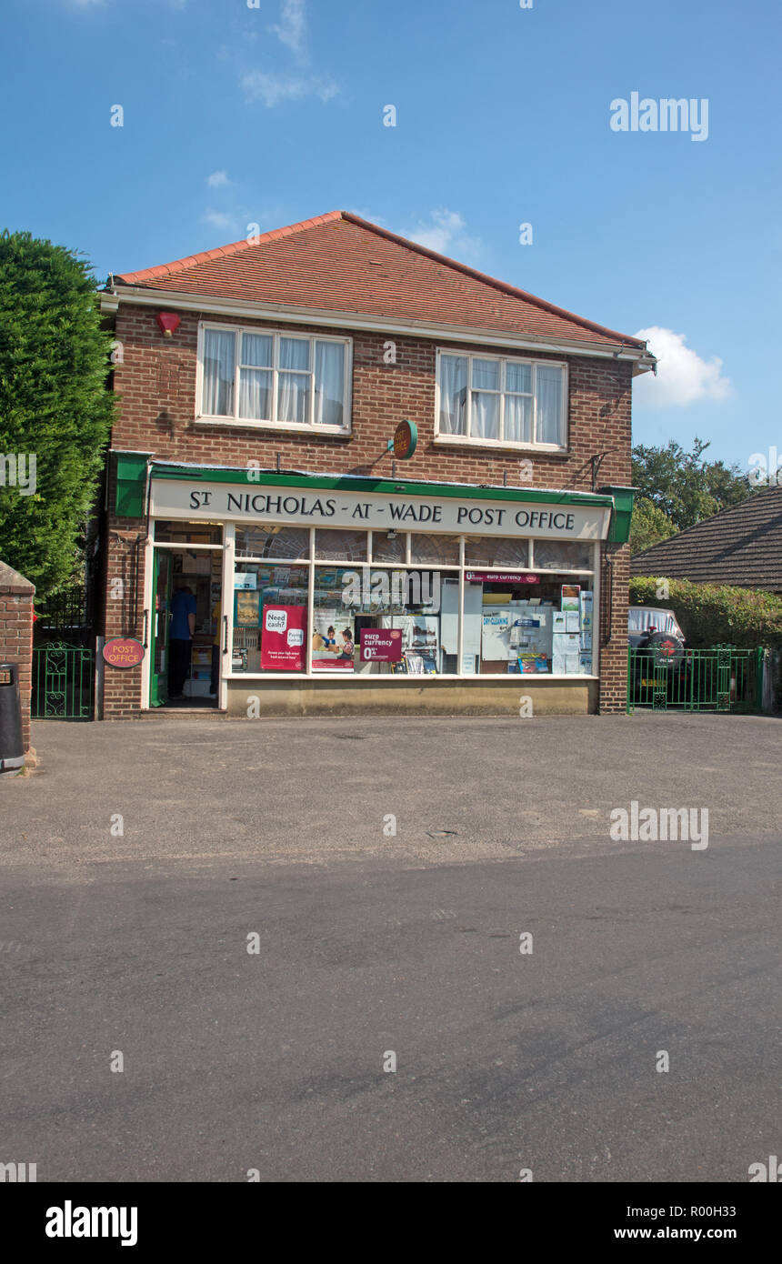 St Nicholas at Wade Village Post Office Kent UK Stock Photo Alamy